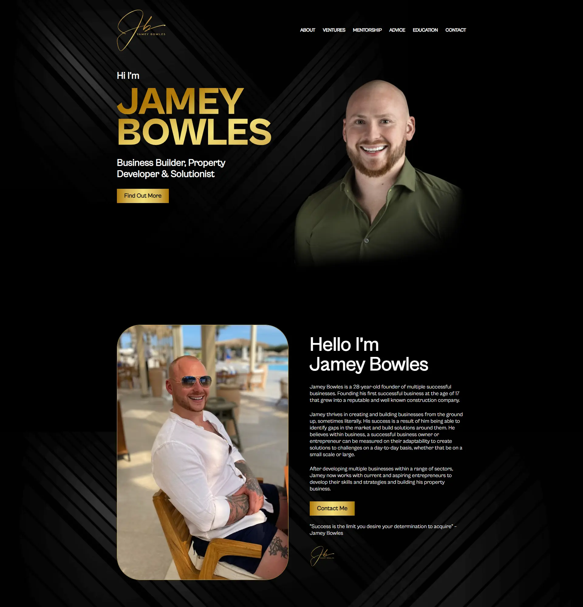 jamey bowles website preview
